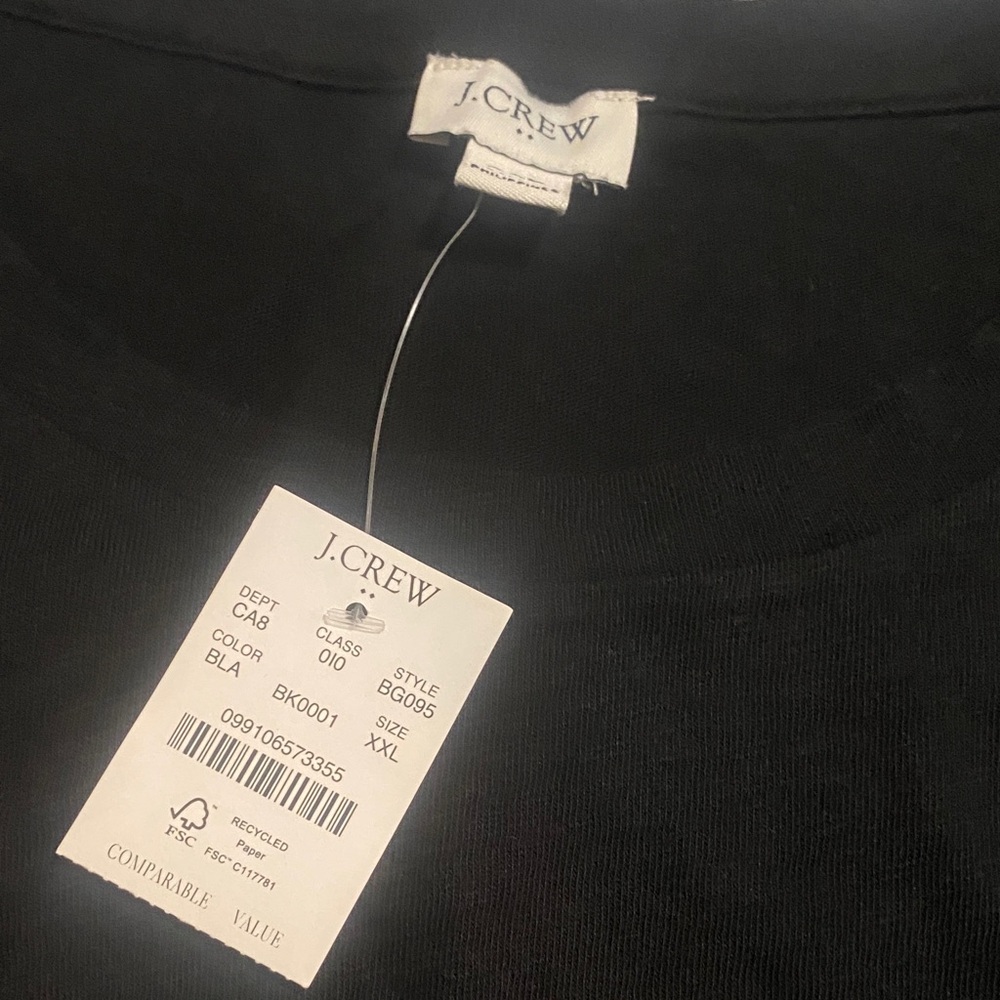 J.Crew Classic Black sleeveless Tee